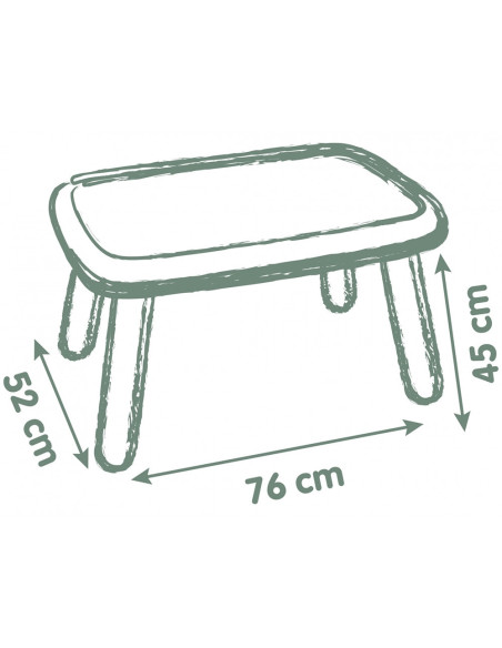 S7600880408,Masuta pentru copii Smoby Life verde