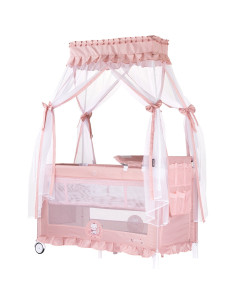 Patut pliabil Chipolino Palace Cat pink