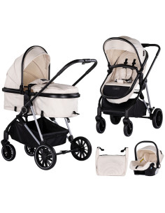Carucior Chipolino Aura 3 in 1 biscotta