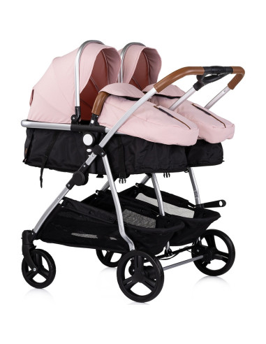 ST-KBDS02506PM,Carucior gemeni Chipolino Duo Smart 3 in 1 pink marshmallow