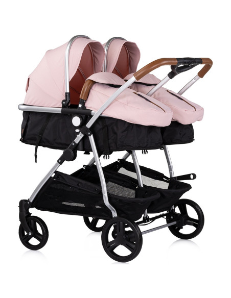 ST-KBDS02506PM,Carucior gemeni Chipolino Duo Smart 3 in 1 pink marshmallow