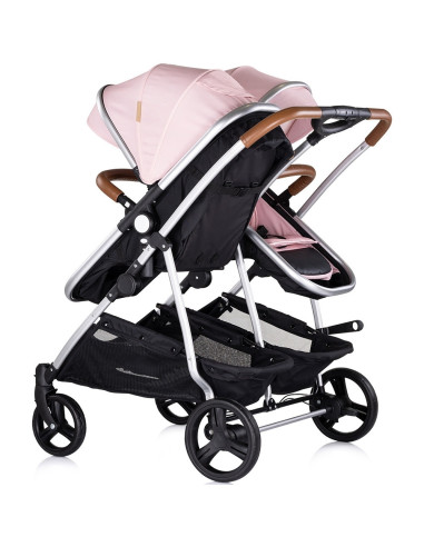 ST-KBDS02506PM,Carucior gemeni Chipolino Duo Smart 3 in 1 pink marshmallow