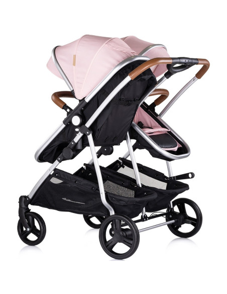 ST-KBDS02506PM,Carucior gemeni Chipolino Duo Smart 3 in 1 pink marshmallow