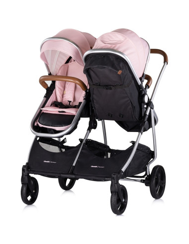 ST-KBDS02506PM,Carucior gemeni Chipolino Duo Smart 3 in 1 pink marshmallow