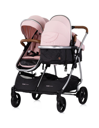 ST-KBDS02506PM,Carucior gemeni Chipolino Duo Smart 3 in 1 pink marshmallow