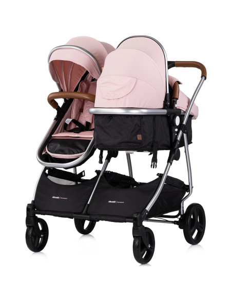 ST-KBDS02506PM,Carucior gemeni Chipolino Duo Smart 3 in 1 pink marshmallow