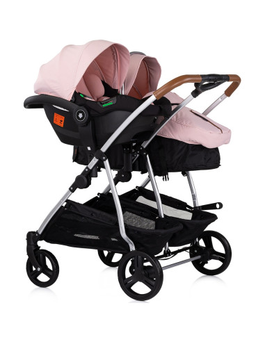 ST-KBDS02506PM,Carucior gemeni Chipolino Duo Smart 3 in 1 pink marshmallow