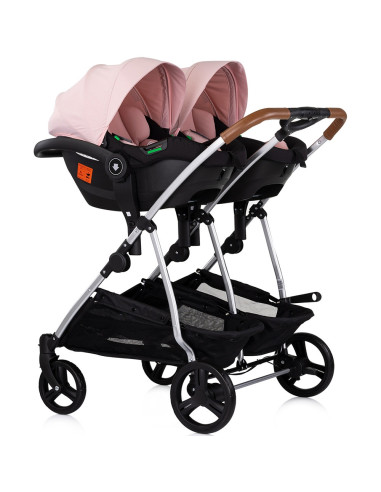 ST-KBDS02506PM,Carucior gemeni Chipolino Duo Smart 3 in 1 pink marshmallow
