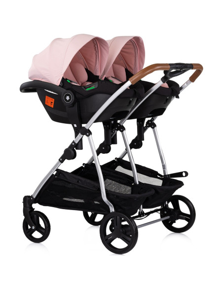 ST-KBDS02506PM,Carucior gemeni Chipolino Duo Smart 3 in 1 pink marshmallow