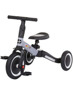 Tricicleta si bicicleta Chipolino Smarty 2 in 1 grey