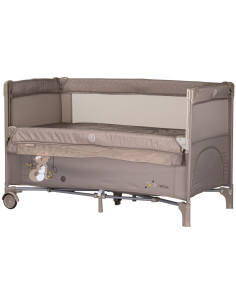 Patut pliabil Chipolino Relax tiramisu cu laterala culisanta