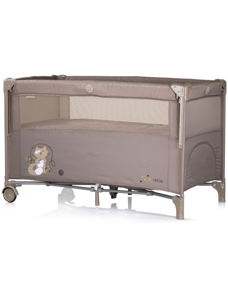 KOSIRE258TR,Patut pliabil Chipolino Relax tiramisu cu laterala culisanta