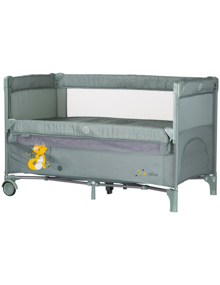 KOSIRE259BA,Patut pliabil Chipolino Relax basil cu laterala culisanta