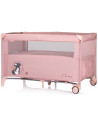 KOSIRE259PM,Patut pliabil Chipolino Relax pink marshmallow cu laterala culisanta