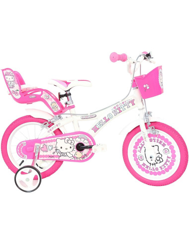 DB-614G-HK,Bicicleta copii Dino Bikes 14' Hello Kitty