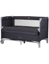 KOSIRE251AN,Patut pliabil Chipolino Relax anthracite linen cu laterala culisanta