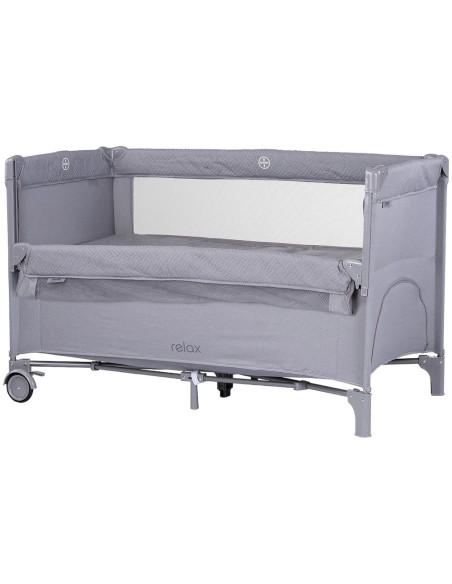 KOSIRE252CL,Patut pliabil Chipolino Relax cloud linen cu laterala culisanta