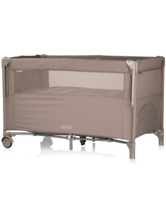 KOSIRE253TR,Patut pliabil Chipolino Relax tiramisu linen cu laterala culisanta 2