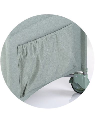 KOSIRE254BA,Patut pliabil Chipolino Relax basil linen cu laterala culisanta