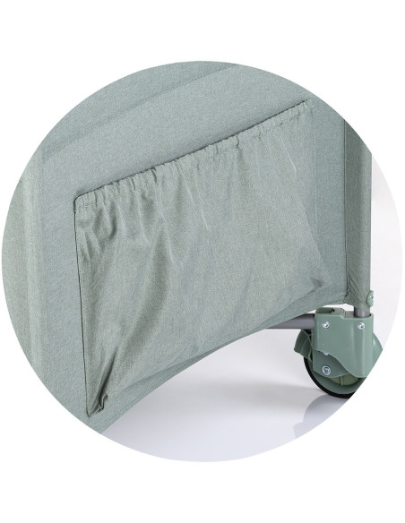 KOSIRE254BA,Patut pliabil Chipolino Relax basil linen cu laterala culisanta