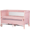 KOSIRE255PM,Patut pliabil Chipolino Relax pink marshmallow linen cu laterala culisanta