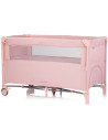 KOSIRE255PM,Patut pliabil Chipolino Relax pink marshmallow linen cu laterala culisanta