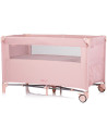 KOSIRE255PM,Patut pliabil Chipolino Relax pink marshmallow linen cu laterala culisanta