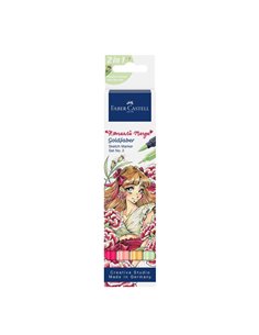 Set romantic Manga No.2 Faber-Castell FC164722, 4 bucati sketch markere goldfaber 