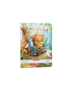 Caiet Tip II Herlitz A5, 36 file, 80g/mp, colturi rotunjite, Motiv Fun Time