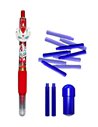 Set stilou cu mecanism si cerneala termosensibila + Rezerve, Transformers, Rosu