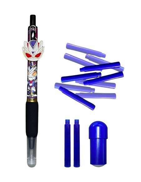 Set stilou cu mecanism si cerneala termosensibila + Rezerve, Transformers, Negru