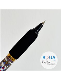 Set stilou cu mecanism si cerneala termosensibila + Rezerve, Transformers, Negru 2