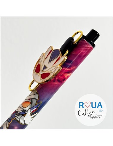 Stilou cu mecanism si cerneala termosensibila + Rezerve, Transformers, Negru