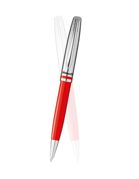 Pix metal Pelikan Jazz Classic in cutie carton, mina albastra, Rosu