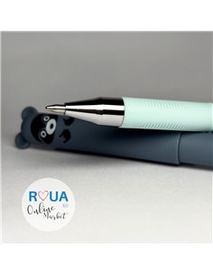 Set 2 pixuri cu cerneala termosensibila PIXT71, Motiv ursulet, Verde/Albastru 2