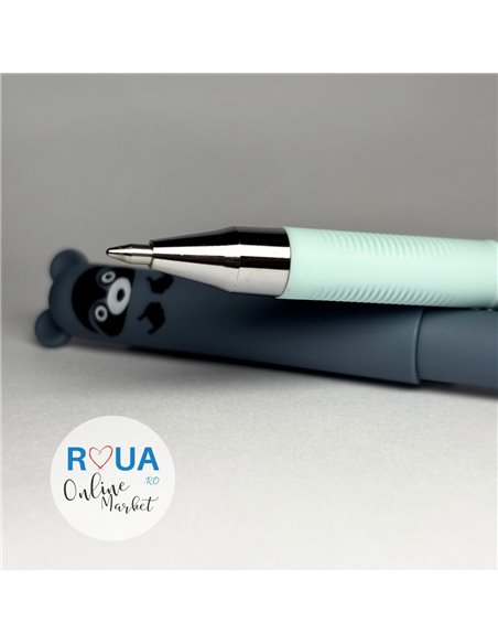 Set 2 pixuri cu cerneala termosensibila PIXT71, Motiv ursulet, Verde/Albastru