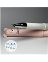 Set 3 pixuri cu cerneala termosensibila PIXT70, Motiv ursulet, Alb/Roz