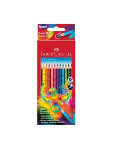 Creioane colorate triunghiulare Faber-Castell FC116512, Ergonomics, 12 culori