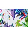 Carioci Faber-Castell FC554214, 10 + 3 culori, Motiv dinozaur