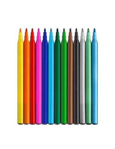 Carioci Faber-Castell FC554214, 10 + 3 culori, Motiv dinozaur