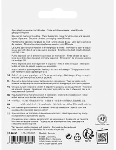 Set 4 x Textmarker superfluorescent editie speciala glassy FABER-CASTELL FC254693, 4 culori/set 2