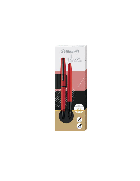 826778,Set pix + stilou PELIKAN k/p36 Jazz Noble Elegance in cutie eleganta, Rosu