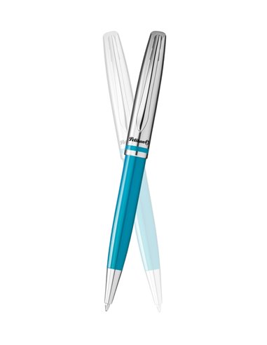 Pix metal PELIKAN Jazz Classic cu mina albastra in cutie carton, Petrol