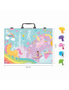 VV-1038-82058,Happi Hobbi Art Case Set De Desen Deluxe Cu 100 De Accesorii Unicorn