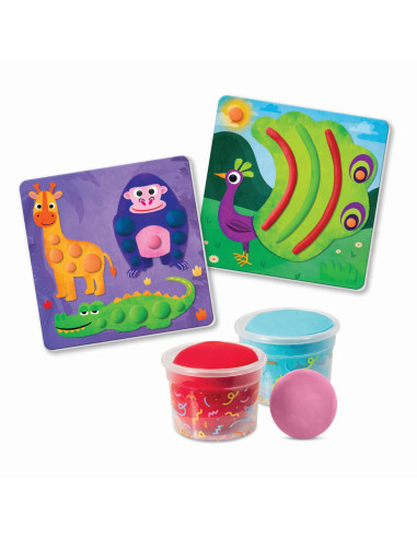 VV-1038-21064,As Art Set 7 Borcanase De Plastilina Animale