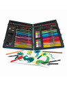 VV-1038-82059,Happi Hobbi Art Case Set De Desen Deluxe Cu 100 De Accesorii Dinozaur