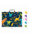 VV-1038-82059,Happi Hobbi Art Case Set De Desen Deluxe Cu 100 De Accesorii Dinozaur