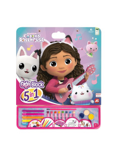 VV-1023-62757,Set Pentru Desen Giga Block 5 In 1 Gabby Dollhouse
