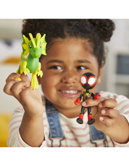 F9478_G0121,Spidey Si Prietenii Marvel Dino Webs Miles Spin Morales Si Marvel's Electrosaurus