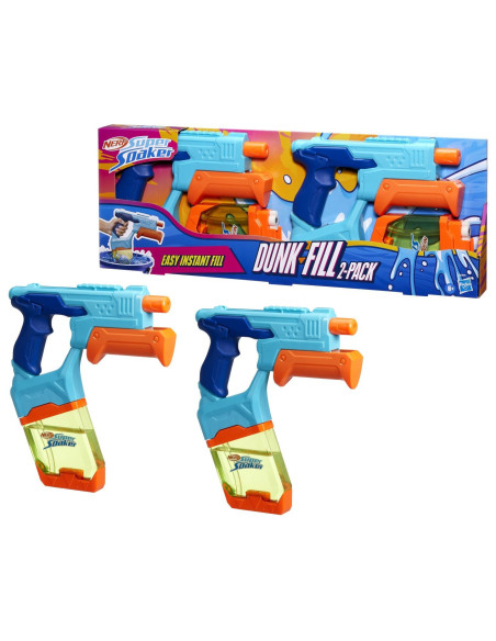 G0995,Nerf Super Soaker Set 2 Blastere Nerf Dunk Fill